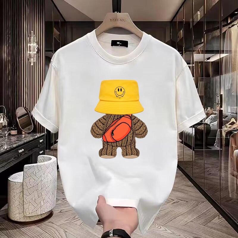 High Quality Bear T Shirt 100 Percent Cotton Unisex Couples Outfit