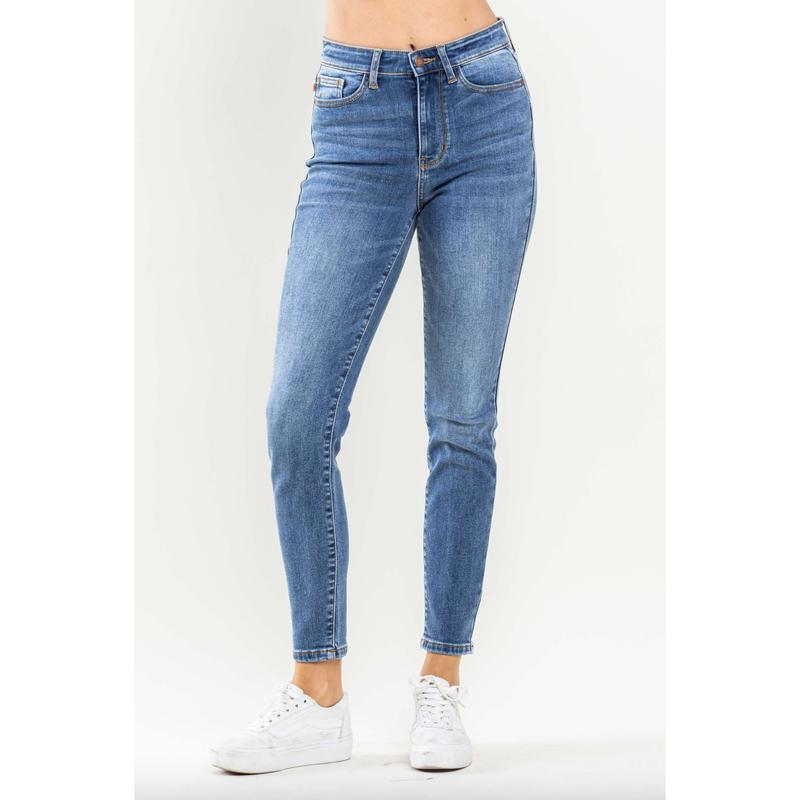 Judy Blue Thermal Skinny Jeans - Medium Wash