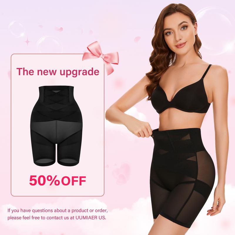 Women's Sheer High Waist Shapewear Panties, Summer 2024 Clothing, UUMIAER US Lingerie, Comfortable and Breathable Skin-Friendly Shapewear Wear, Women's Shapewear Bottoms for Everyday Wear