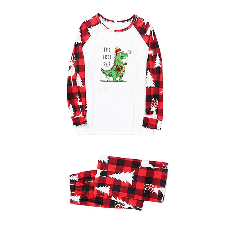 Matching Christmas Pajamas For Family Cute Christmas Snowman Tops and Plaid Trousers Home Clothes Set